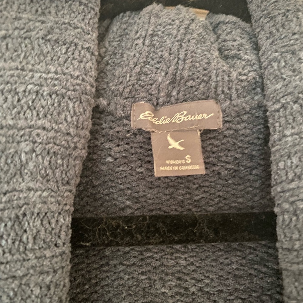 Eddie Bauer Cardigan Navy - Picture 4 of 4